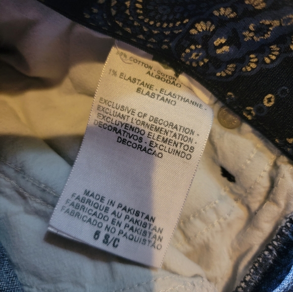 Levi's 525 Womens Jeans Perfect Waist Straight Leg Blue Denim Size 6 - Picture 4 of 8